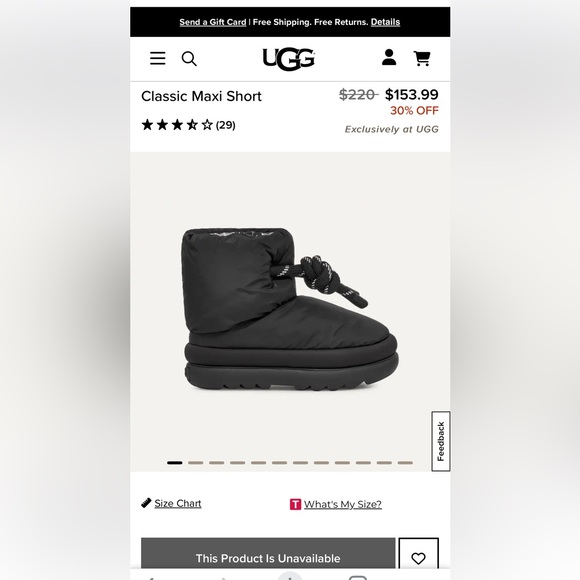 UGG Puffy Short Booties, women’s size 9 - Picture 4 of 4